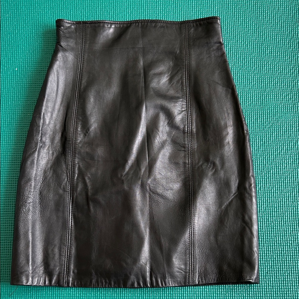 Firenze vintage genuine leather skirt